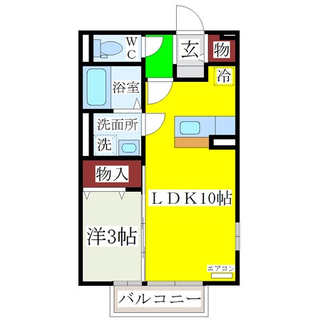 大善寺駅 徒歩5分 2階の物件間取画像